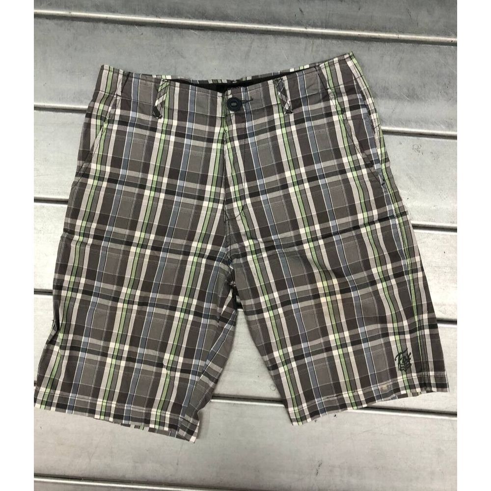Fox Racing Plaid Shorts Mens 32 Biking Riding Casual‎